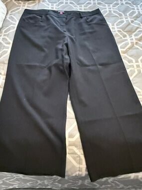 Vince Camuto Black Wide-Leg Trousers